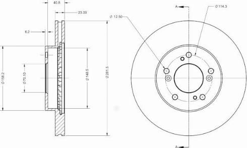 Remy RAD1565C - Спирачен диск vvparts.bg