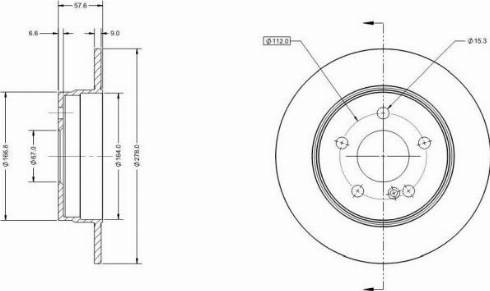 Remy RAD1506C - Спирачен диск vvparts.bg