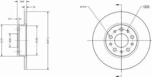 Remy RAD1510C - Спирачен диск vvparts.bg