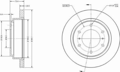 Remy RAD1512C - Спирачен диск vvparts.bg