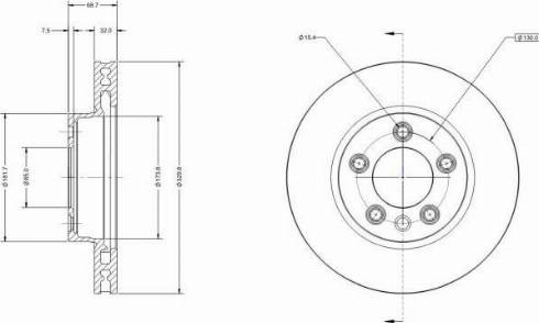 Remy RAD1517C - Спирачен диск vvparts.bg