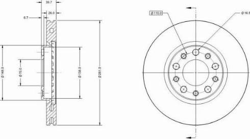 Remy RAD1585C - Спирачен диск vvparts.bg