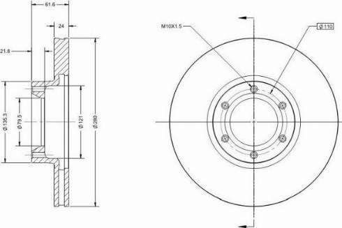 Remy RAD1531C - Спирачен диск vvparts.bg