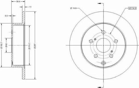 Remy RAD1525C - Спирачен диск vvparts.bg