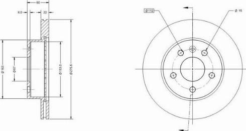 Remy RAD1575C - Спирачен диск vvparts.bg