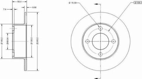 Remy RAD1578C - Спирачен диск vvparts.bg