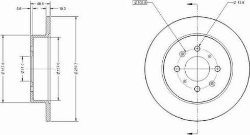 Remy RAD1577C - Спирачен диск vvparts.bg