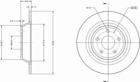 Remy RAD1694C - Спирачен диск vvparts.bg