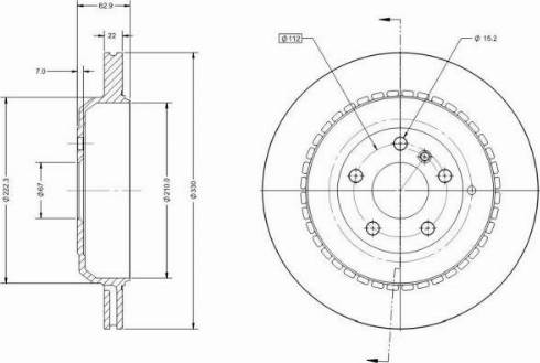 Remy RAD1695C - Спирачен диск vvparts.bg