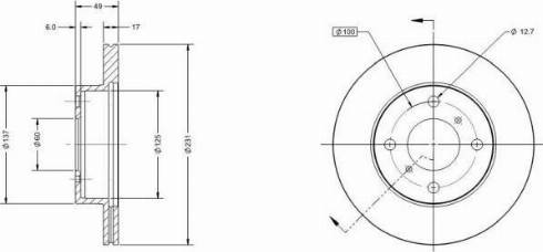 Remy RAD1697C - Спирачен диск vvparts.bg