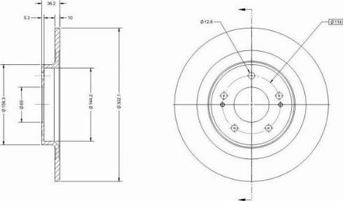 Remy RAD1641C - Спирачен диск vvparts.bg