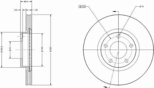 Remy RAD1643C - Спирачен диск vvparts.bg