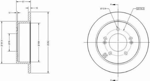 Remy RAD1642C - Спирачен диск vvparts.bg