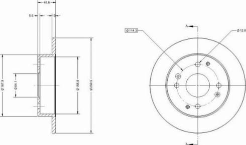 Remy RAD1654C - Спирачен диск vvparts.bg