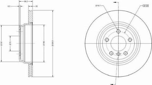 Remy RAD1650C - Спирачен диск vvparts.bg