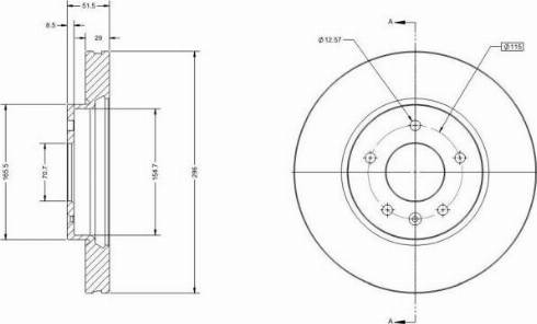 Remy RAD1653C - Спирачен диск vvparts.bg