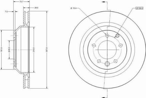 Remy RAD1668C - Спирачен диск vvparts.bg