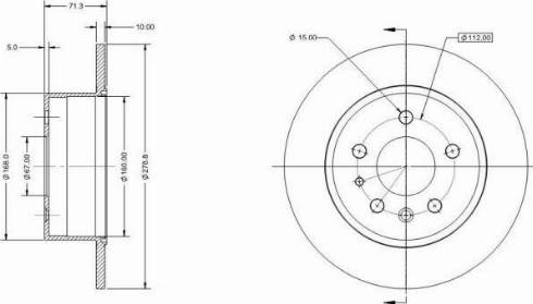 Remy RAD1667C - Спирачен диск vvparts.bg