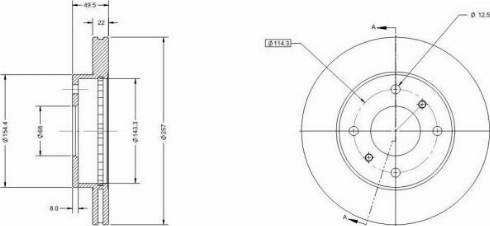 Remy RAD1609C - Спирачен диск vvparts.bg