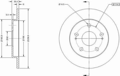 Remy RAD1604C - Спирачен диск vvparts.bg