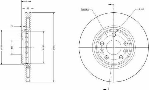 Remy RAD1619C - Спирачен диск vvparts.bg