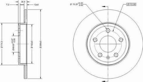 Remy RAD1618C - Спирачен диск vvparts.bg