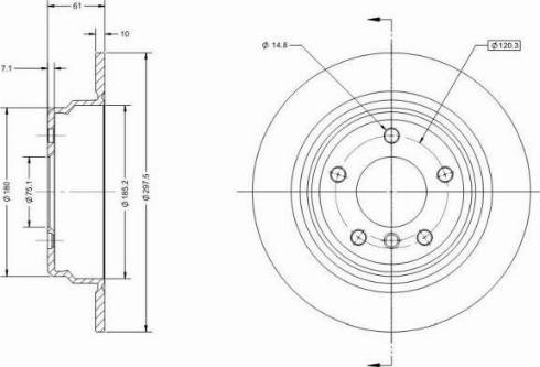 Remy RAD1689C - Спирачен диск vvparts.bg