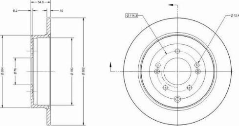 Remy RAD1687C - Спирачен диск vvparts.bg