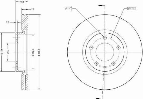 Remy RAD1639C - Спирачен диск vvparts.bg