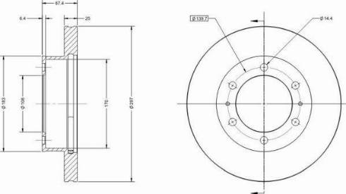 Remy RAD1634C - Спирачен диск vvparts.bg