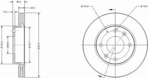 Remy RAD1630C - Спирачен диск vvparts.bg