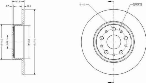 Remy RAD1628C - Спирачен диск vvparts.bg