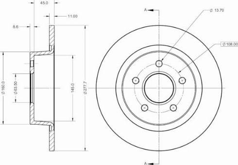 Remy RAD1674C - Спирачен диск vvparts.bg