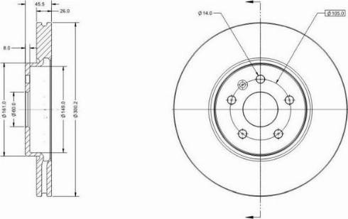 Remy RAD1676C - Спирачен диск vvparts.bg