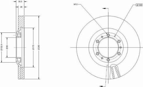 Remy RAD1671C - Спирачен диск vvparts.bg