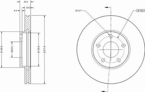 Remy RAD1673C - Спирачен диск vvparts.bg