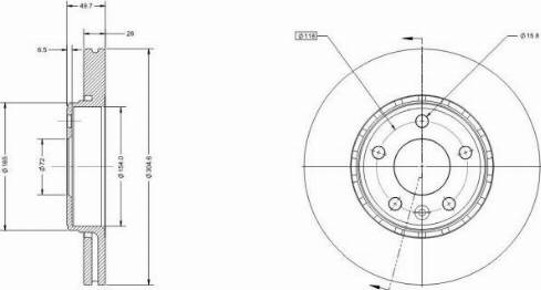 Remy RAD1099C - Спирачен диск vvparts.bg