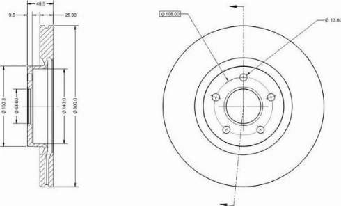 Remy RAD1040C - Спирачен диск vvparts.bg