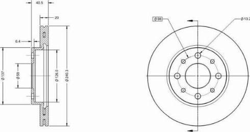 Remy RAD1041C - Спирачен диск vvparts.bg