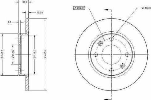 Remy RAD1042C - Спирачен диск vvparts.bg