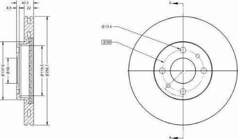 Remy RAD1054C - Спирачен диск vvparts.bg