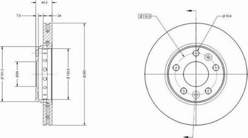 Remy RAD1055C - Спирачен диск vvparts.bg