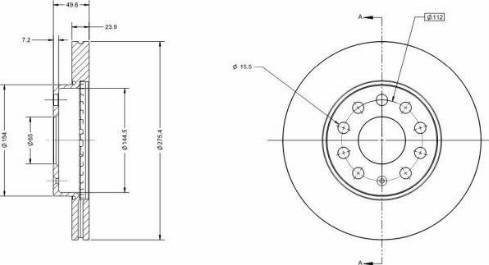 Remy RAD1065C - Спирачен диск vvparts.bg