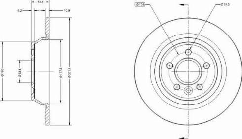 Remy RAD1061C - Спирачен диск vvparts.bg