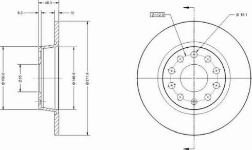 Remy RAD1003C - Спирачен диск vvparts.bg