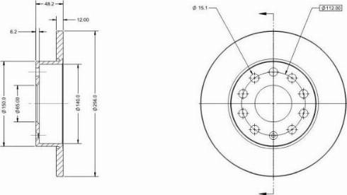 Remy RAD1014C - Спирачен диск vvparts.bg