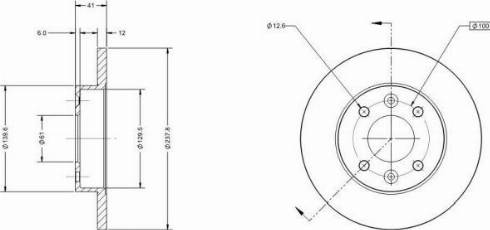 Remy RAD1016C - Спирачен диск vvparts.bg