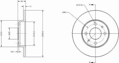 Remy RAD1010C - Спирачен диск vvparts.bg