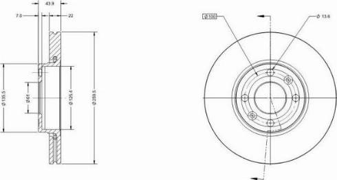 Remy RAD1018C - Спирачен диск vvparts.bg