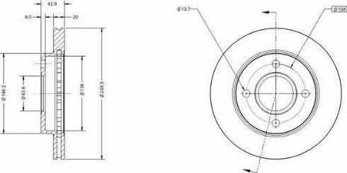 Remy RAD1083C - Спирачен диск vvparts.bg